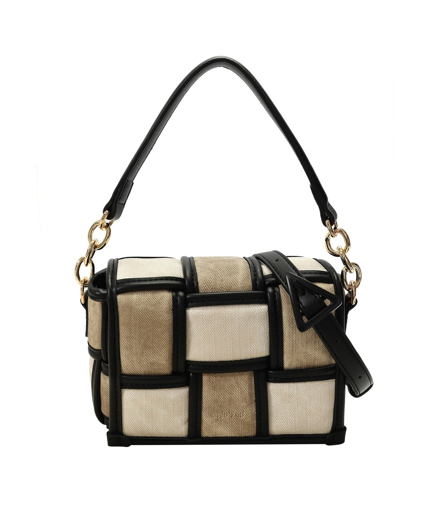 Dam Elegant Faux Läder Axelväska med Dragkedja och Inre Fickor