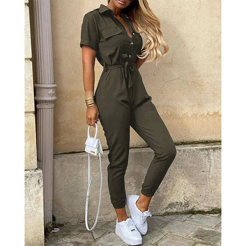 Dam Jumpsuit med Mångsidig Utformning