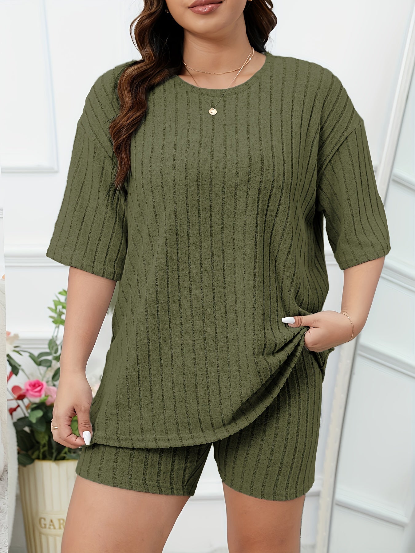 Dam Loungeset med Matchande Kort