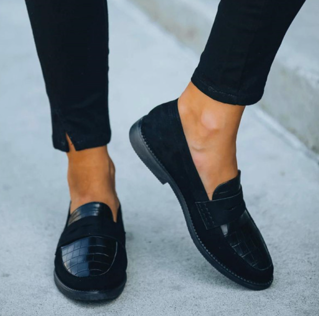 Damskor Loafers | Krokodiltryck