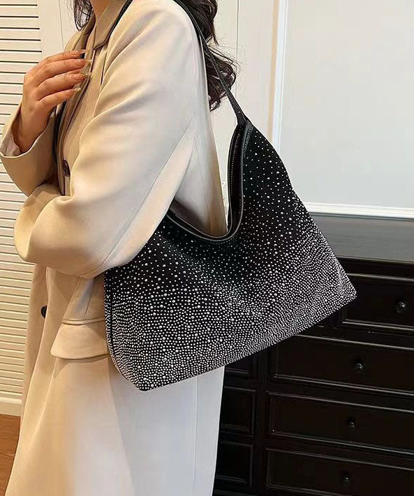 Dam Elegant Faux Mocka Axelväska med Stor Kapacitet och Inre Fickor