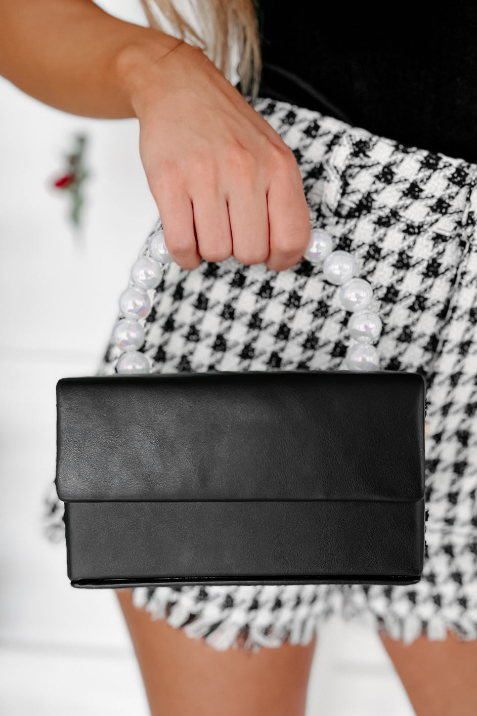 Kvinders Elegant Faux Læder Boxtaske med Aftagelig Kæde