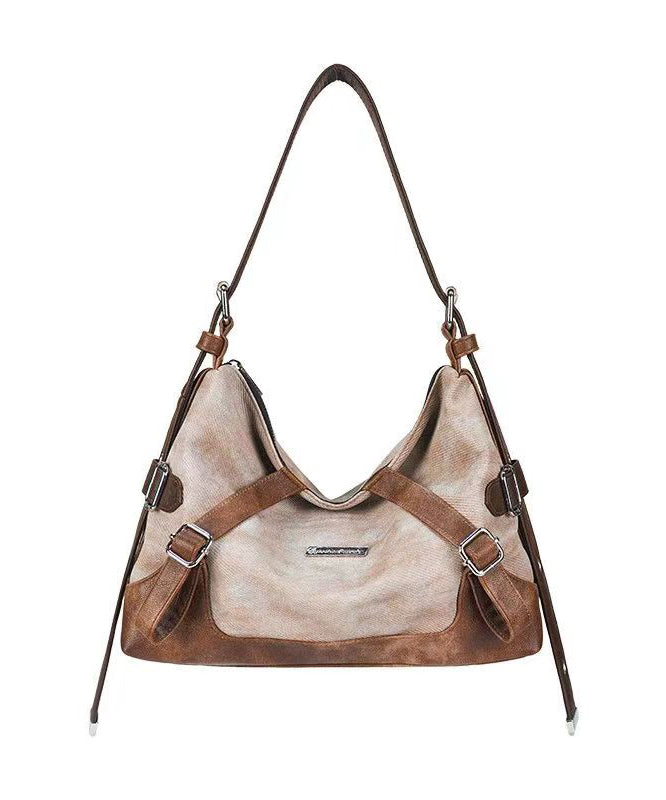 Dam Snygg Faux Läder Säckväska med Inre Fickor