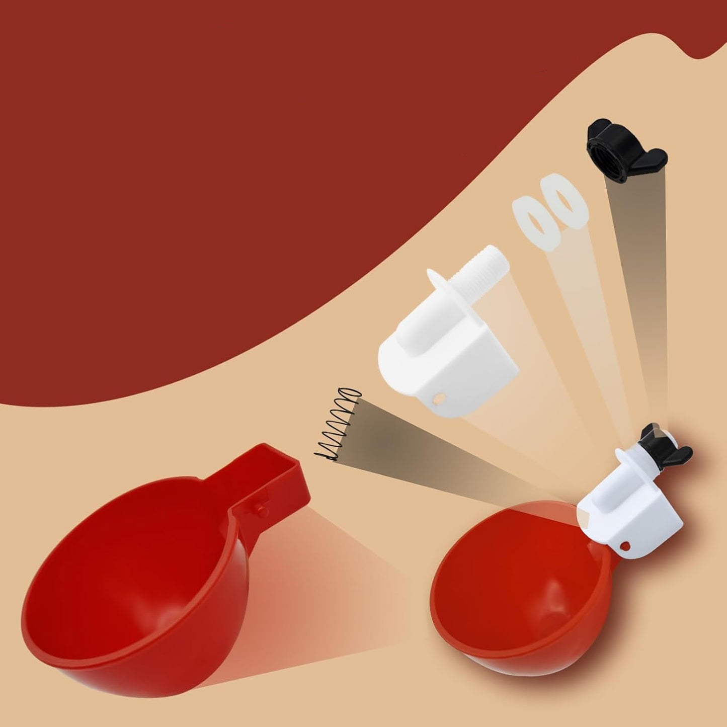 Vattenautomat för Höns – 10 Delar