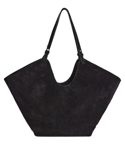 Dam Elegant Mocka Tygväska med Smala Axelremmar