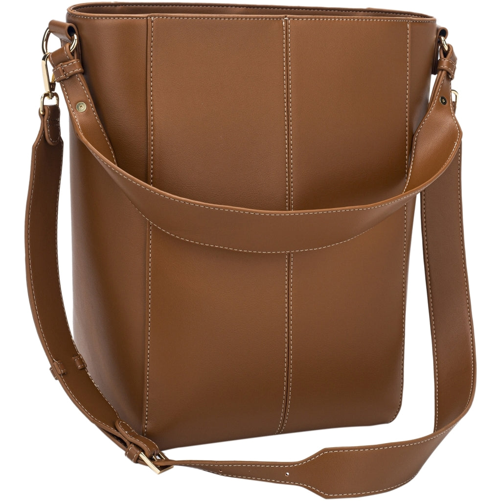 Dam Mjuk Strukturerad Vardagspåse i Återvunnet Material med Justerbar Rem