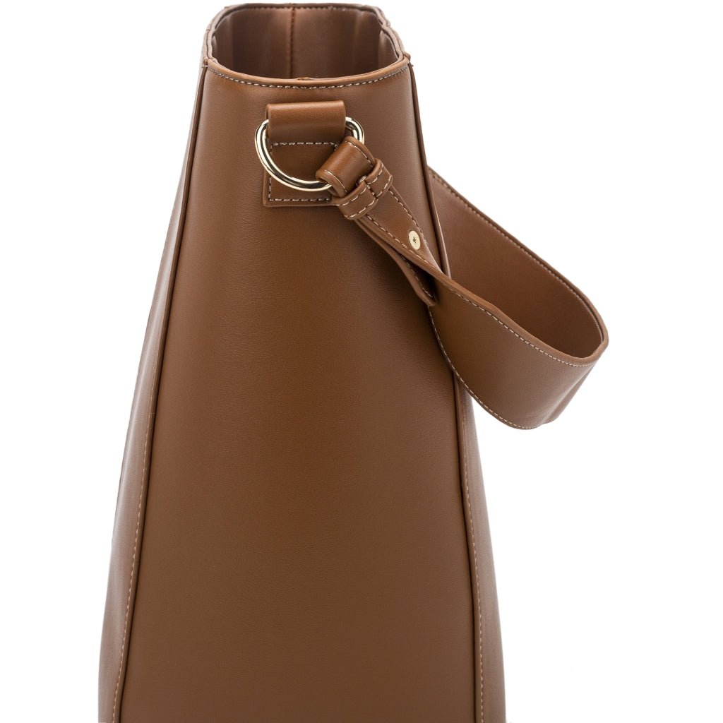 Dam Mjuk Strukturerad Vardagspåse i Återvunnet Material med Justerbar Rem