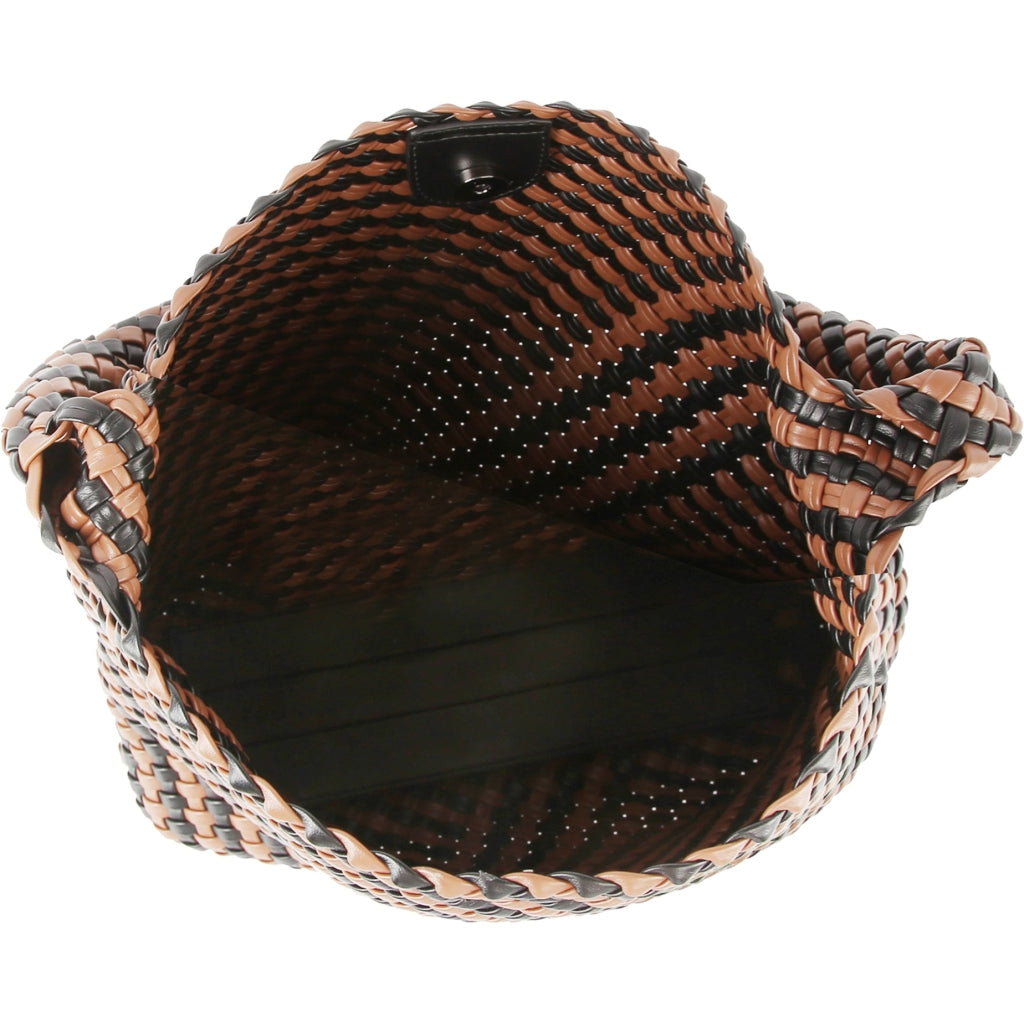 Dame Elegant Flettet Polyester Hobo Veske med Justerbar Rem