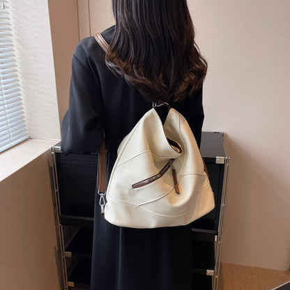 Dam Snygg Syntetisk Läder Axelväska med Justerbara Bäralternativ