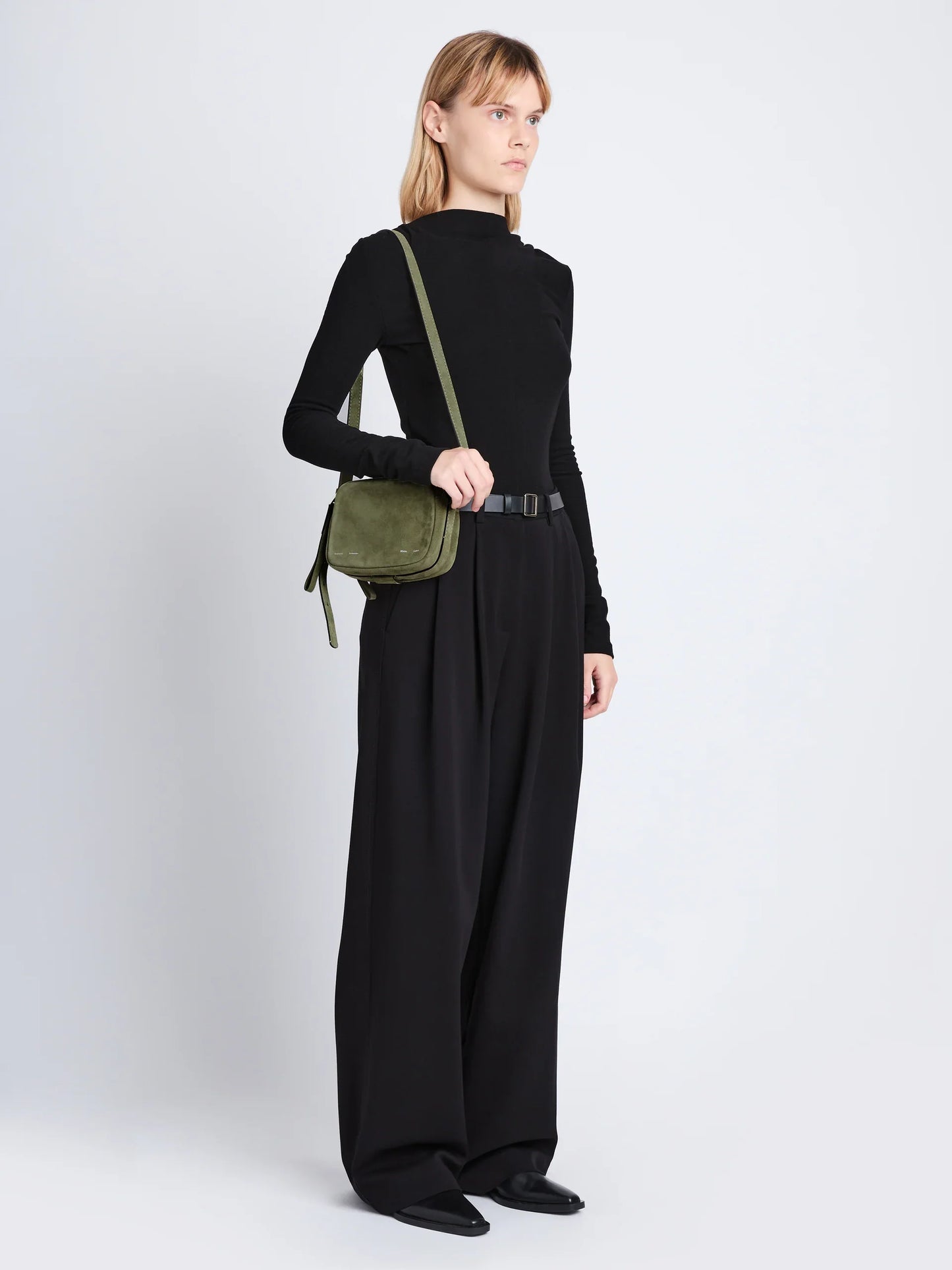 Dam Elegant Mocka Kameraväska med Blixtlås