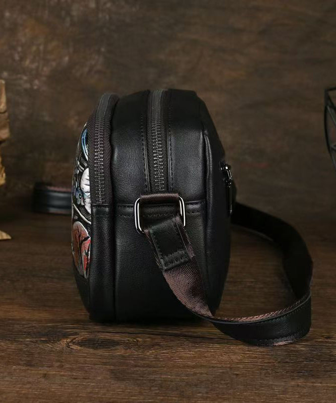 Dam Elegant Kalvläder Handväska med Dragkedja och Flera Fickor