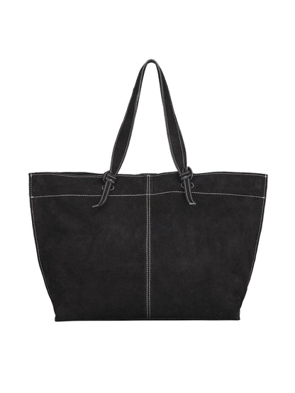 Dam Klassisk Suede Väska med Inre Ficka för Enkel Förvaring