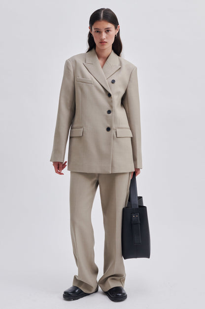 Kvinnors Modern Läderväska med Justerbar Axelrem och Inre Blixtlåsficka