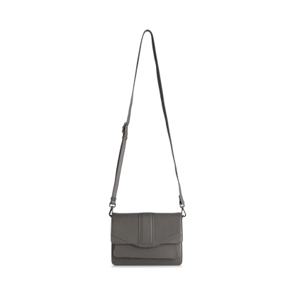 Dam Elegant Läder Crossbody Väska med Justerbar Rem och Inre Blixtlåsficka