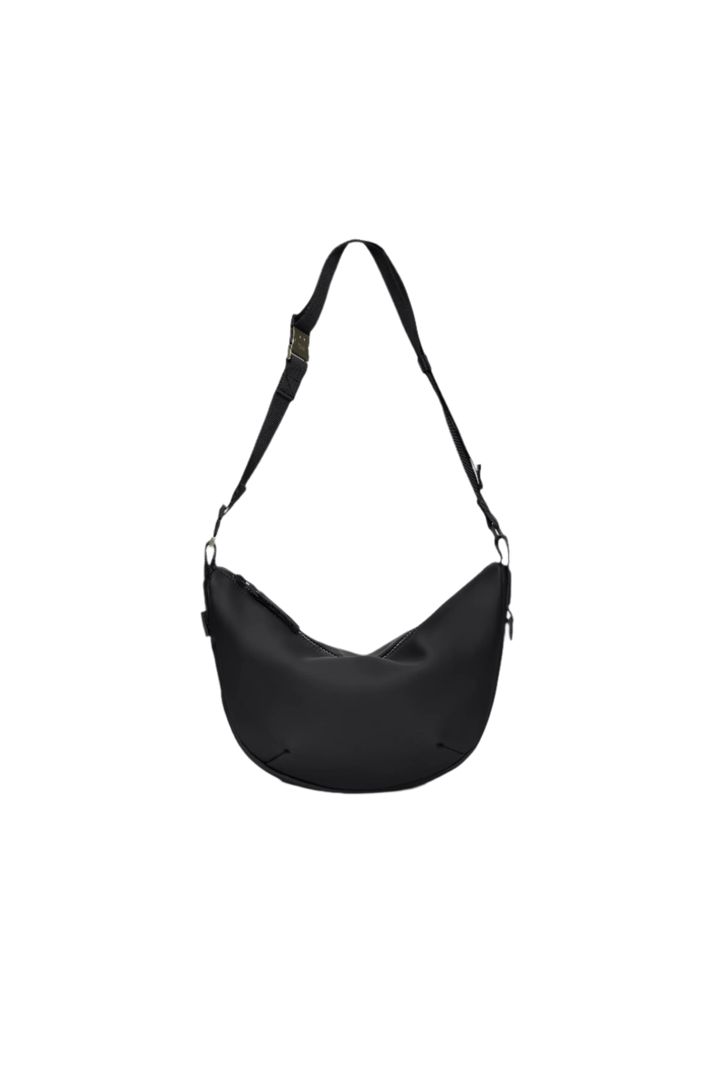 Dam Mjuk Tyg Axelväska med Justerbar Rem och Intern Blixtlåsficka