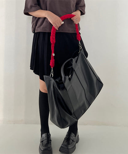 Dam Elegant Faux Läder Satchel med Stor Kapacitet och Inuti Fickor