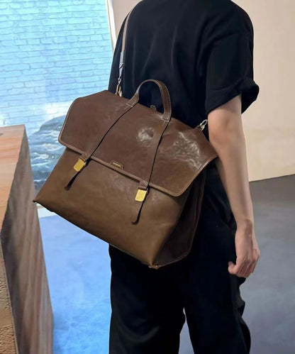 Damska Elegant Kalvläder Budväska med Justerbar Rem