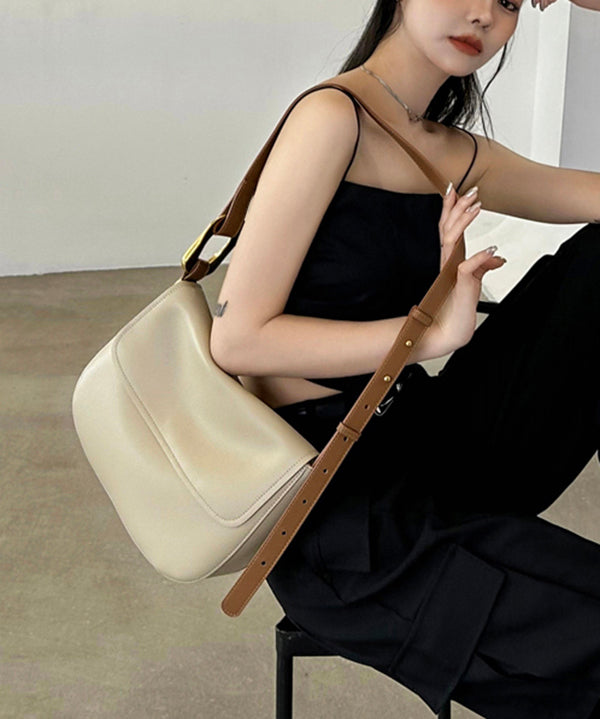 Dam Mångsidig Faux Läder Axelväska med Inre Fickor