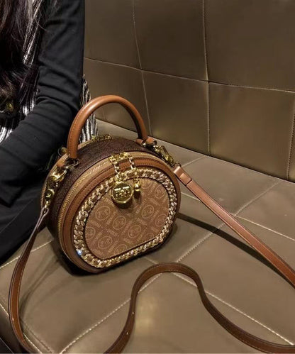 Dam Chic Faux Läder Messenger Väska med Fickor