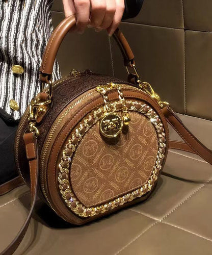 Dam Chic Faux Läder Messenger Väska med Fickor