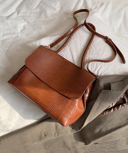 Dam Stilfull Faux Läder Handväska med Fickor