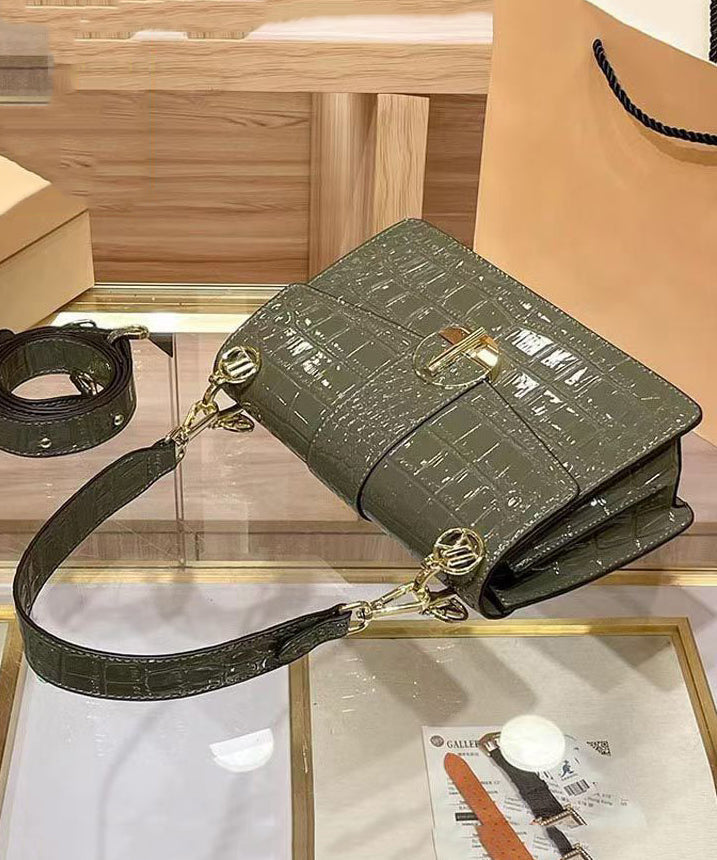 Dam Hållbar Kalvläder Handväska med Justerbar Rem och Rymlig Inredning