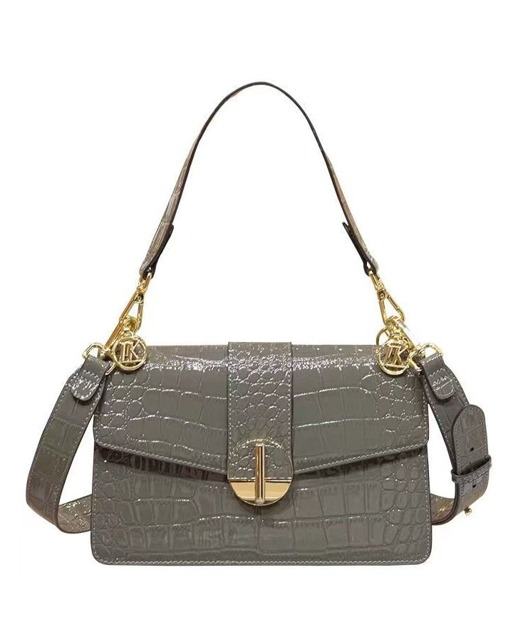 Dam Hållbar Kalvläder Handväska med Justerbar Rem och Rymlig Inredning