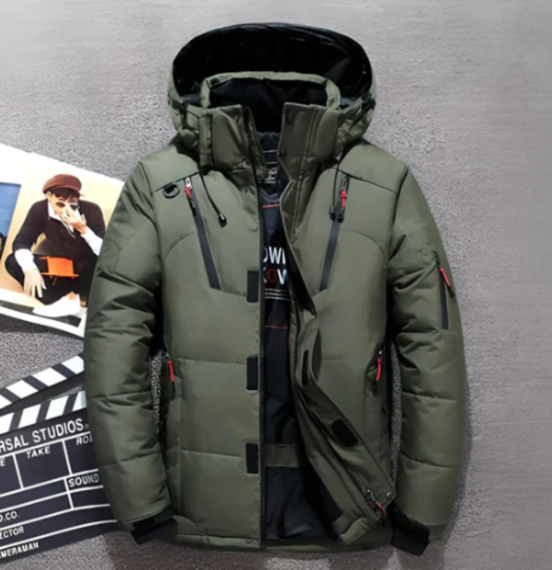 Dam Lång Jacka med Huva