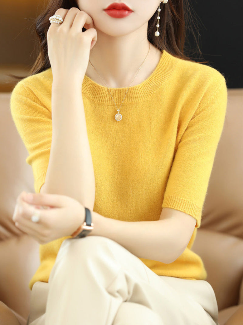 Dam Tröja med Korta Ärmar