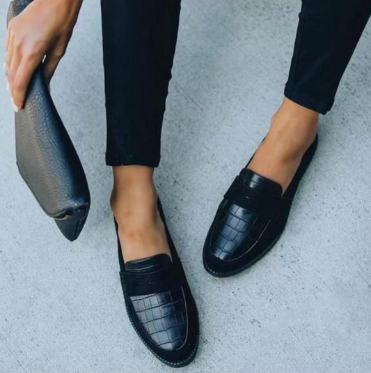 Damskor Loafers | Krokodiltryck