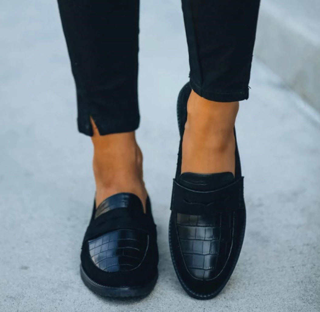 Damskor Loafers | Krokodiltryck