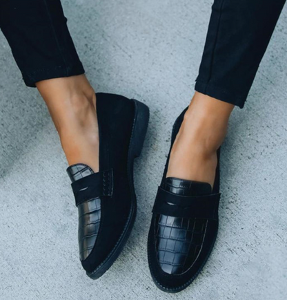 Damskor Loafers | Krokodiltryck