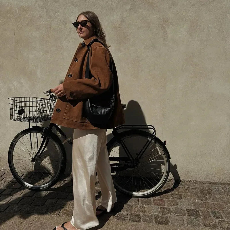 Damjacka | Långärmad | Med Knäppning