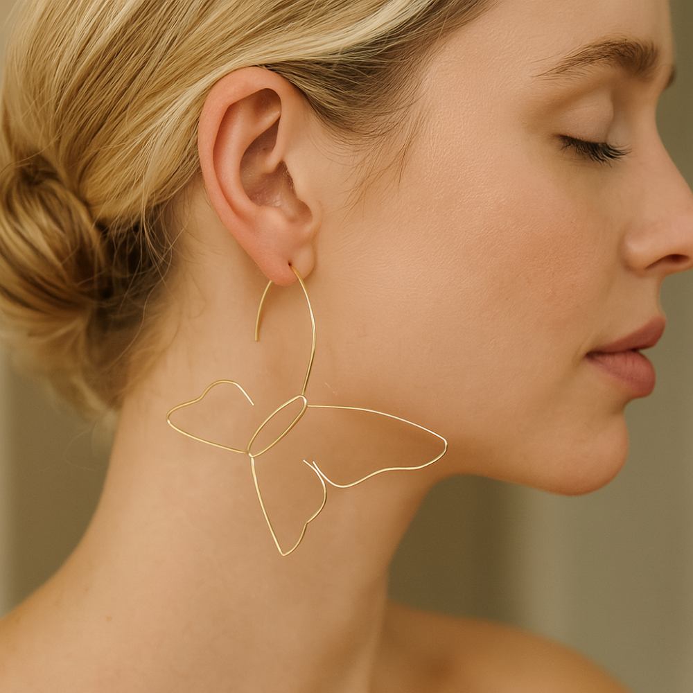 Damörhängen med fjärilsdesign 1