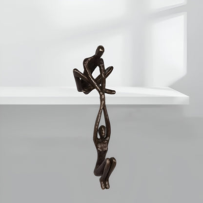 Dekorativ Skulptur – Man och Kvinna i Harmoni för Inomhusutställning 3