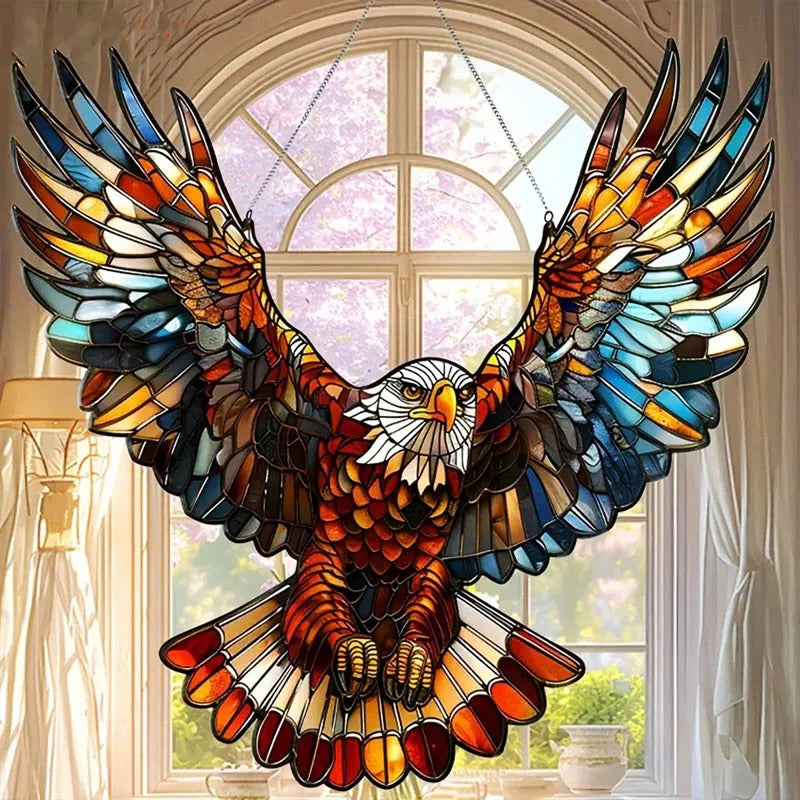 Suncatcher för Fönster med Fågelmotiv och Reflekterande Ytor