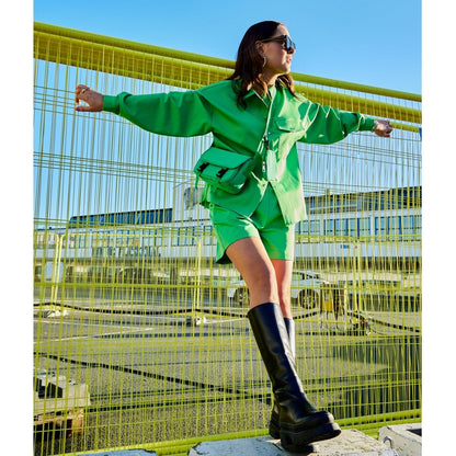 Dam Kule Polyester Crossbody Veske med Unik Design