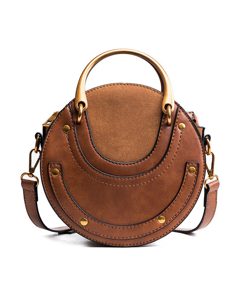 Dam Elegant Syntetiskt Läder Satchel med Inre Fickor