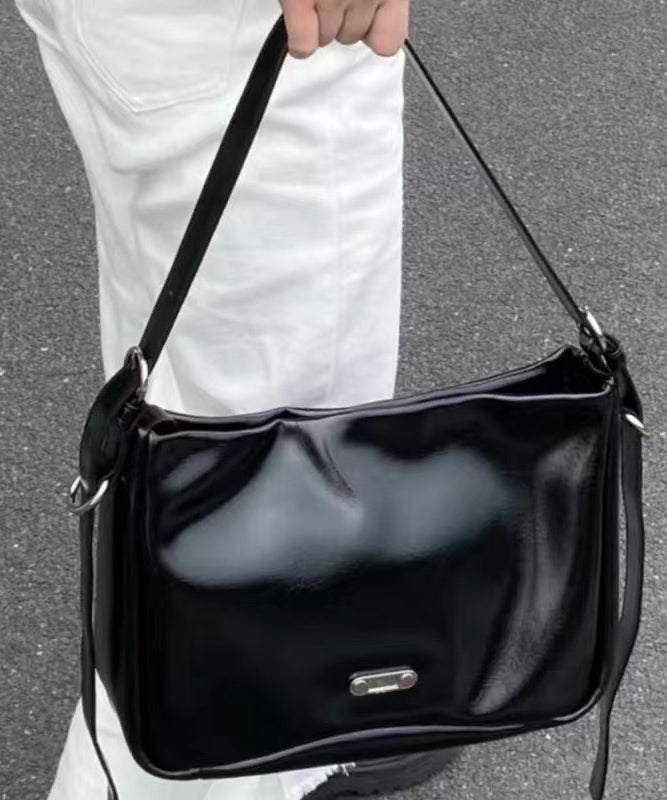 Dam Elegant Faux Läder Messenger Väska med Flera Fickor