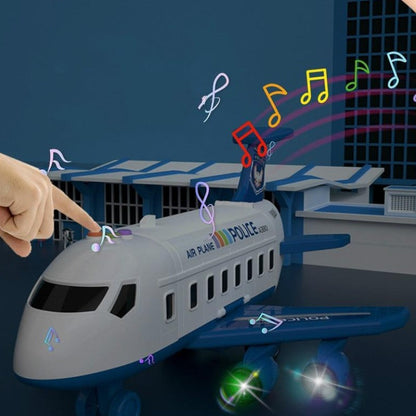 Flygplanslekset – Stort flygplan med sex minibyggfordon 5