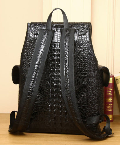 Herre Elegant Kalveskinn Ryggsekk med Stor Kapasitet