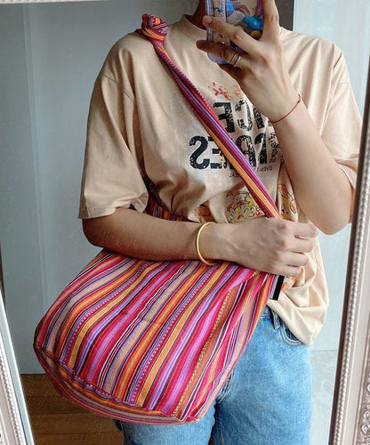 Unisex Praktisk Bomull och Linne Messenger Väska med Hög Kapacitet