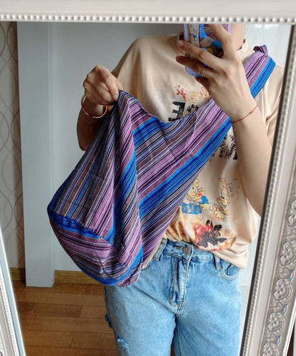 Unisex Praktisk Bomull och Linne Messenger Väska med Hög Kapacitet