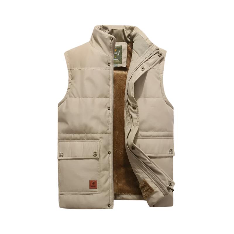 Herrväst med dragkedja