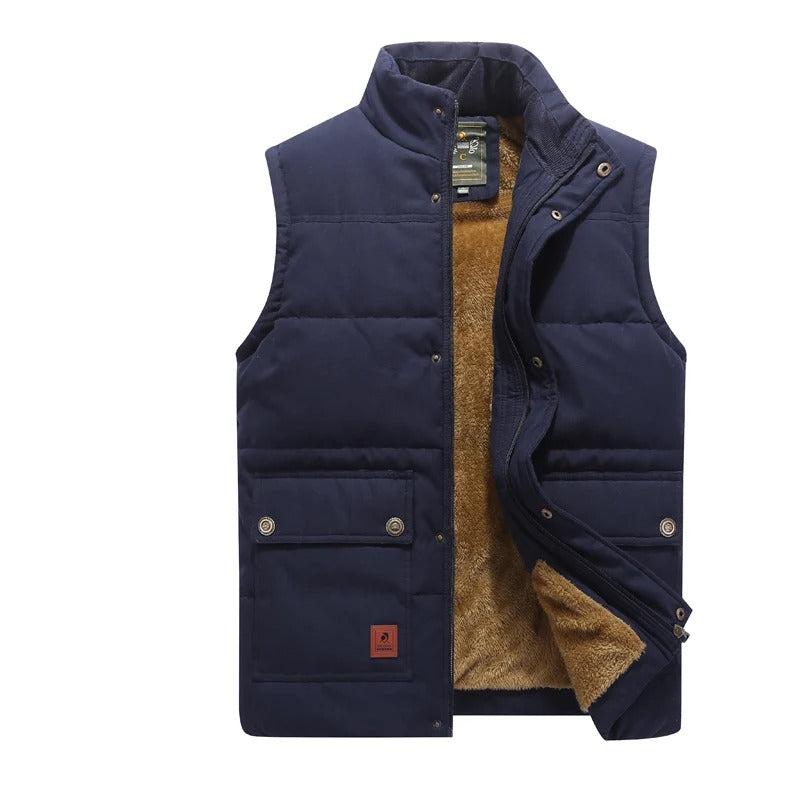 Herrväst med dragkedja