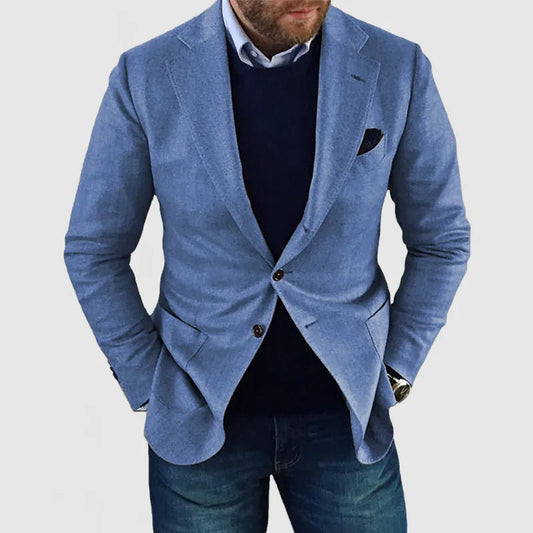 Herr Klassisk Blazer med Tidlös Design för Alla Tillfällen 0
