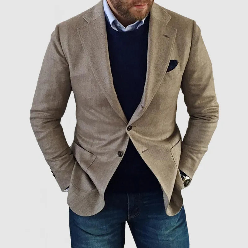 Herr Klassisk Blazer med Tidlös Design för Alla Tillfällen 1