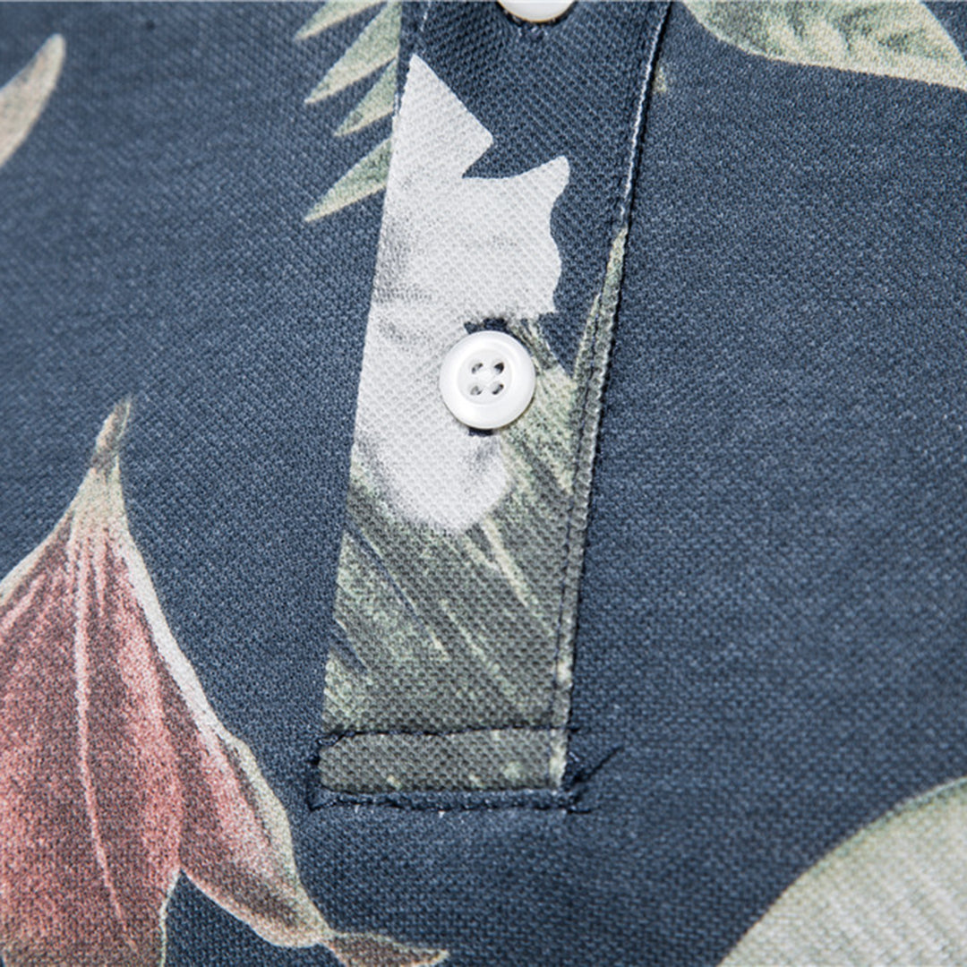 Herr Polo Skjorta med Lekfullt Mönster