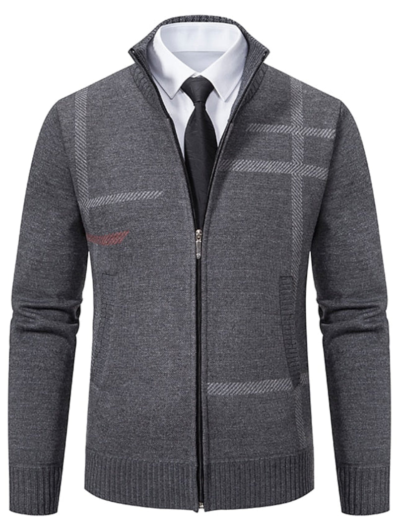 Herr Tröja Med Dragkedja