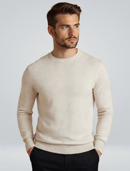 Herr Tröja | Långa Ärmar | Enfärgad